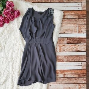 Beaded Shoulder Chiffon Cynthia Steffe Dress